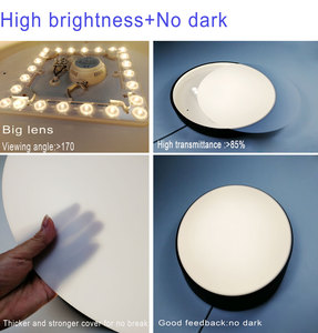 Golden Ceiling Light Gold Golden 24W Led Round Panel 400mm Lamparas De Techo Acrylic Led Ceiling <strong>Lamp</strong> Modern for Living Room - Product Image 4