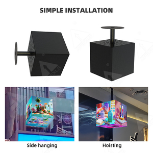 Apexls High Refresh Full Color Degree Angle Module <strong>4</strong>/5/5 Faces 3d Magic Outdoor Cubes <strong>Led</strong> Panel Cube - Product Image 5
