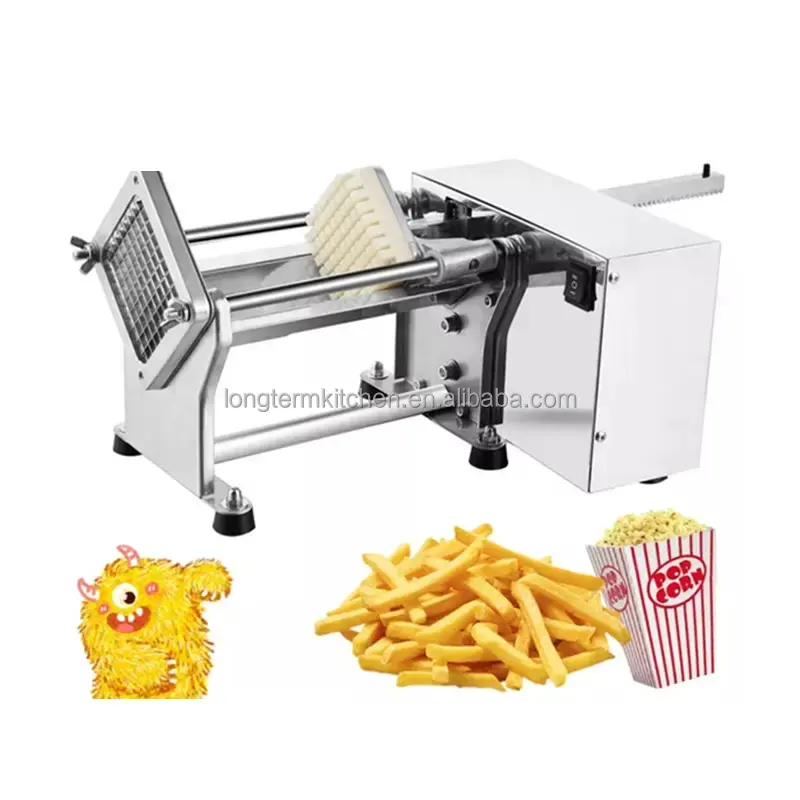 Pommes Frites Kartoffel schneider Maschine/Automatische Edelstahl Kartoffel chips Cutter Zum Verkauf