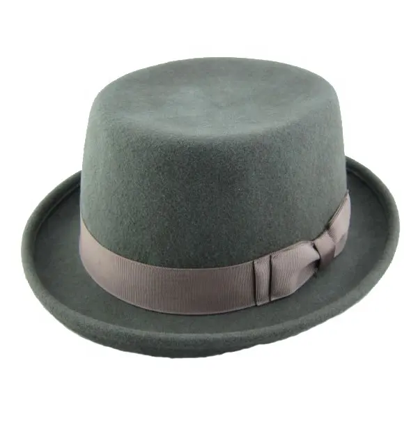 Cute girls porkpie wool felt hats factory wholesale for 2013