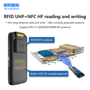 HC710S Venta al por mayor Android 12 Computadora móvil de mano Lector RFID UHF de largo alcance Dispositivo lector de código de barras R2000 con SDK en stock - Product Image 2