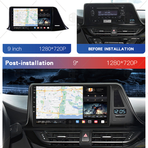 แผงหน้าจอสัมผัสระบบแอนดรอยด์2 + 64 4 + 64GB วิทยุในรถยนต์ WIFI 4G GPS CarPlay HEAD สำหรับ C-HR โตโยต้า2016-2018 LHD - Product Image 6