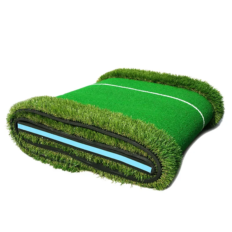 Tapete de golfe artificial, tapete de jogo de golfe feito de massagem em grama verde artificial