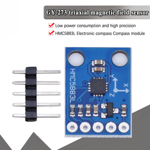 Módulo de sensor de magnetómetro de brújula de triple eje HMC5883L, 3V-5V, de tres ejes, para Arduino