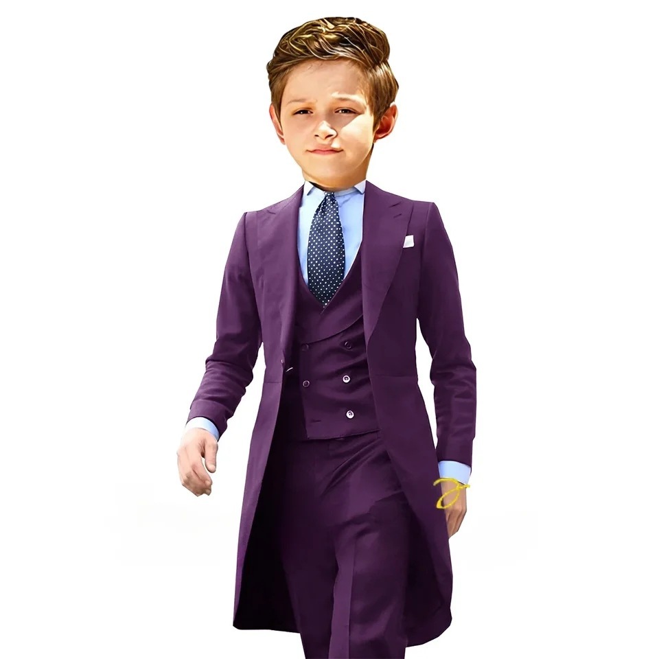 Gilet et pantalon veste violette