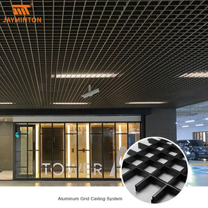 Custom Modern Design Open Cell Aluminum Suspended <strong>Ceiling</strong> <strong>Grid</strong> Fireproof Heat Insulation Sound-Absorbing Metal <strong>Ceiling</strong> - Product Image 1