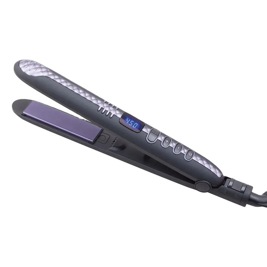 O Logotipo personalizado Lindo Durável 480F Alisador de Cabelo Alisador de Cabelo Flat Iron Display LCD de Boa Qualidade