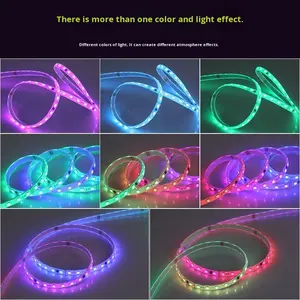 24V WS2811 striscia <span class=keywords><strong>LED</strong></span> esterna impermeabile RGB IC colorata striscia luminosa programmabile acqua corrente a caccia di luce flessibile striscia <span class=keywords><strong>LED</strong></span> - Product Image 4