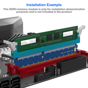 デスクトップコンピュータDDR3 RamアダプタDDR 3メモリモジュールテスト保護カード用長固定バックルRAM保護アクセサリ - Product Image 5
