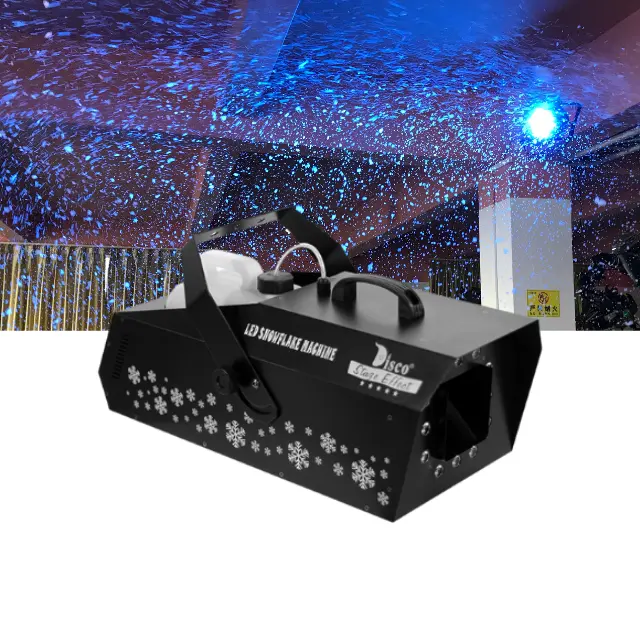 로맨틱 실내 야외 dj 인공 led 눈 기계 dmx 600w 1500w 2000w 파티 디스코 무대 효과 이벤트 크리스마스