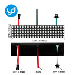 Matrice 16x16 8x8 8x32 DIY gyverlight WS2812B LED digitale flessibile indirizzabile singolarmente pannello Pixel Light DC5V 12V - Product Image 4