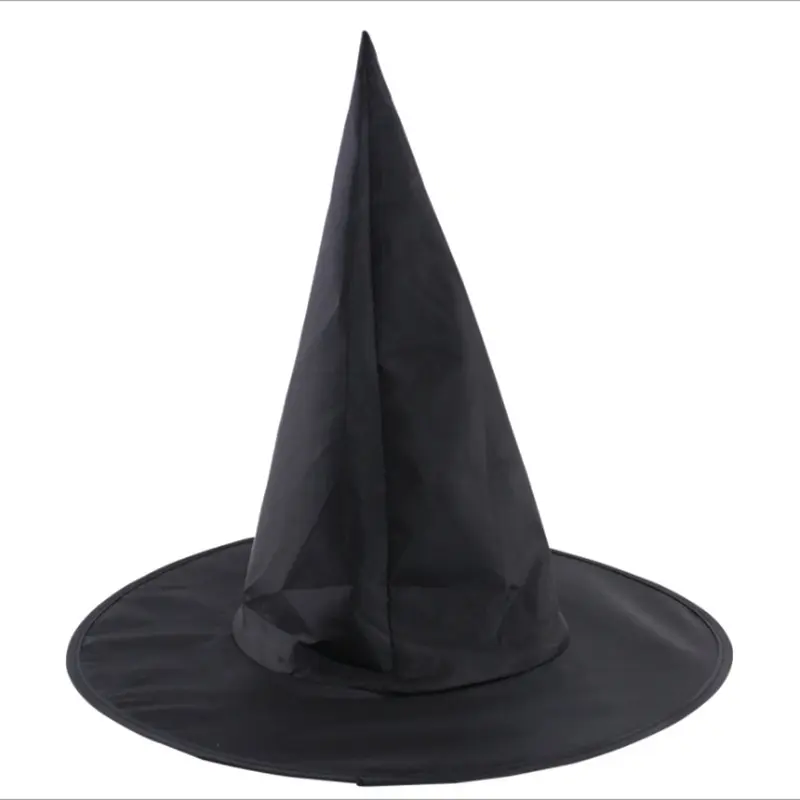 Moda nuovo colore nero solido personalità a punta partito Cosplay Unisex decorazioni di Halloween mago fancy witch Cap Hat