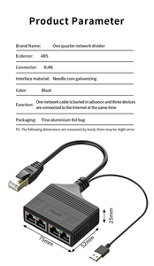 GbE Gigabit Ethernet ağ paylaşım cihazı 4 ağ portu Modem arayüzü ile 1x4 RJ45 Hub yeni ürün - Product Image 3