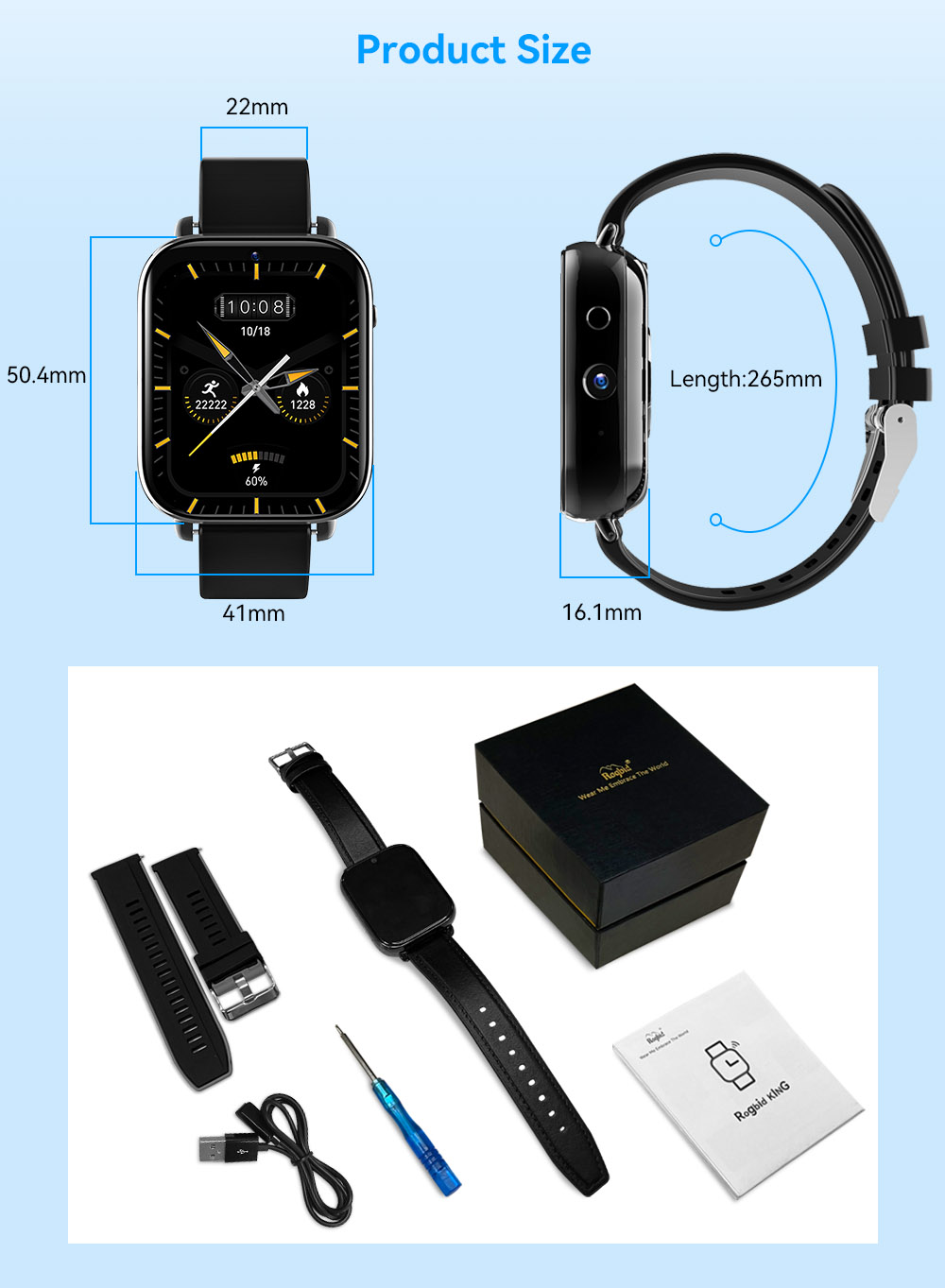 2024 New Rogbid King Smartwatch: 2GB+16GB, 1.75