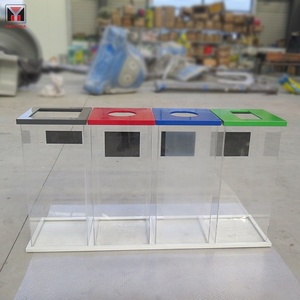 Sorting Litter Receptacle <strong>Container</strong> <strong>Custom</strong> Plastic <strong>Garbage</strong> Bin Outdoor Modern Recycle Dustbin - Product Image 3