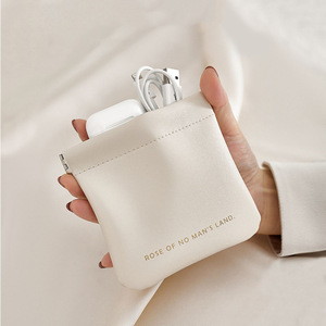 2024 <strong>New</strong> Style PU Leather Jewelry Gift <strong>Pouch</strong> With Magnet Flap Small Leather Ring and Earring Storage for Promotions - Product Image 2
