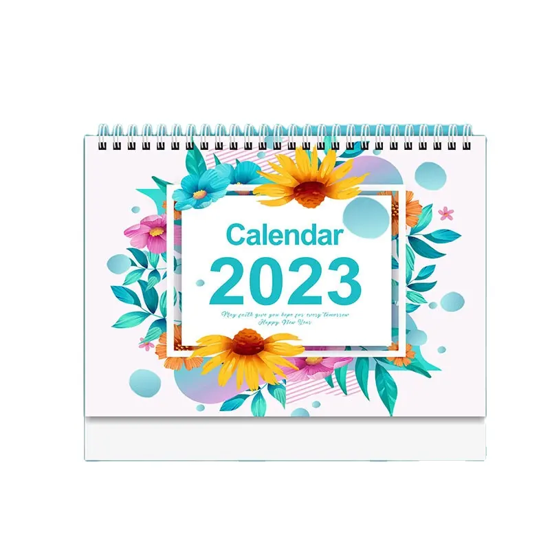 Custom Afdrukken 2023 Eenvoudige Countdown Spiraal Coil Binding Mini Kalender