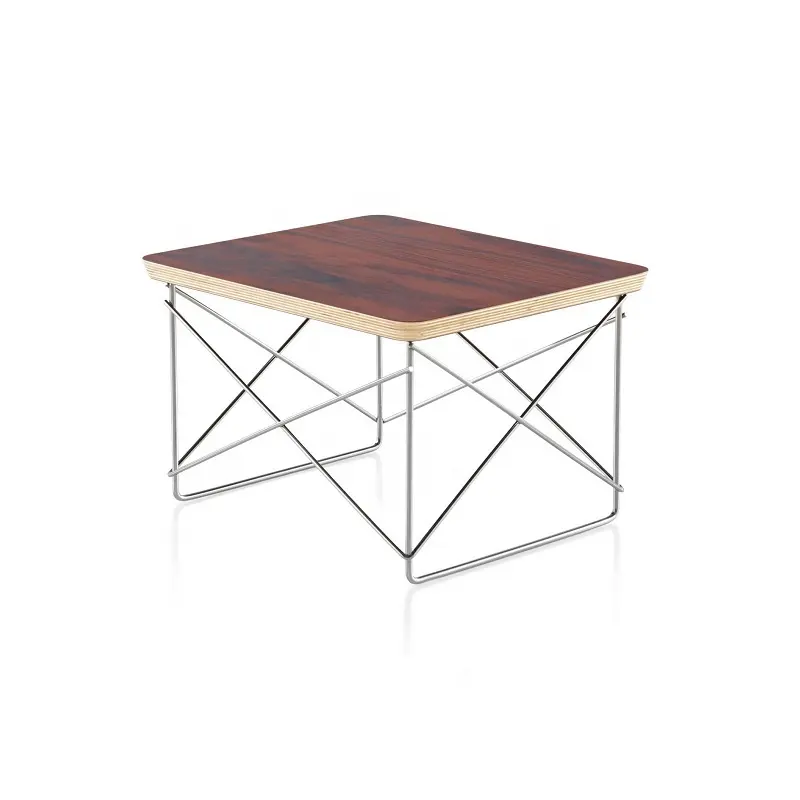 ステンレス鋼の脚による現代の合板LTRサイドテーブルコーヒーテーブル