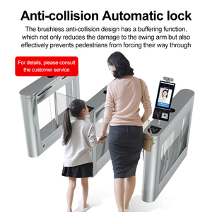Gesichter Erkennung Finger abdruck Rfid-Karte Zugangs kontrolle Swing Barrier Automatic Access Swing Drehkreuz - Product Image 2