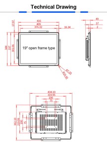Square 19 Inch Open Frame All in One Pc <strong>Computer</strong> <strong>Lcd</strong> Touch Screen <strong>Display</strong> Industrial <strong>Monitor</strong> - Product Image 6