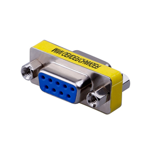 Zechao Rs232ชุด D-Sub VGA 9-pin ตัวเมีย-ตัวเมียชุบนิกเกิลลวดบัดกรี9P ตัวเชื่อมต่อการแปลงเพศ