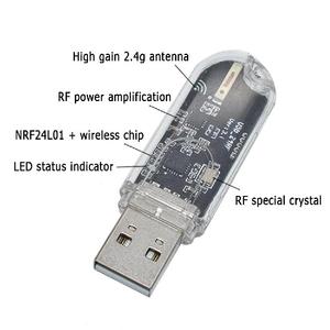 RNSbot USB NRF24L01+ 2.4G <strong>Wireless</strong> Data Transmission Module 2.4GHz NRF24L01 Upgrade Version TTL NRF24L01