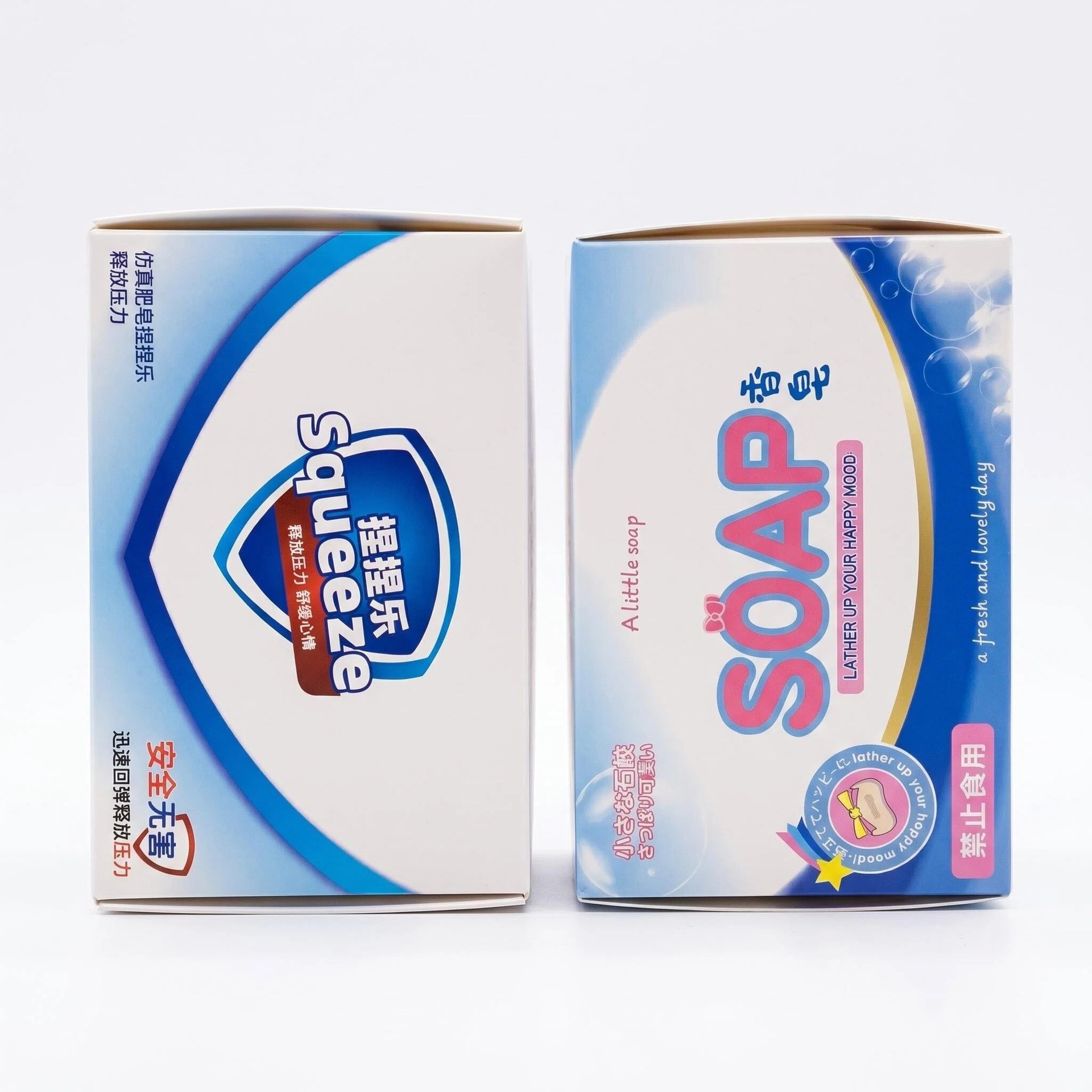 สบู่ก้อน กล่องสบู่ - คละสี