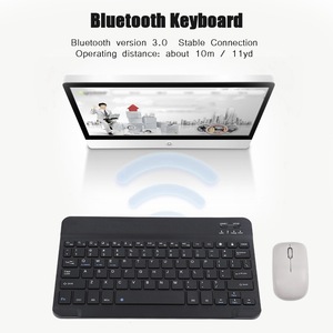 Teclado inalámbrico silencioso pequeño para ordenador/escritorio/PC/portátil/Notebook/Smart TV, teclado de negocios de viaje