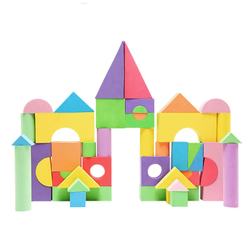 Distributori di giocattoli educativi leggeri per bambini riducono ansia giocattoli da costruzione in schiuma EVA di grandi dimensioni in vendita