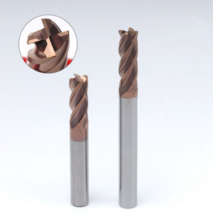 55HRC 4-edge tungsten çelik alaşım yuvarlak burun freze kesicisi boğa burun kesici R0.1 0.2 0.3 0.5 1 1.5 2 3 - Product Image 4