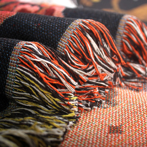 Dotex 2025 New Cotton Polyester Tua Jacquard Tùy Chỉnh Cáo Dệt Tấm Thảm Ném Chăn Thân Thiện Với Môi Di Động Tất Cả Các Mùa - Product Image 2