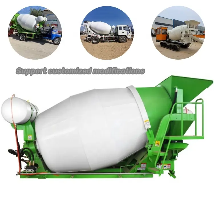 Factory price cement mixing tank truck drum concrete mixer trailer mixer for tanks cement drum mixer truck concrete volumetric