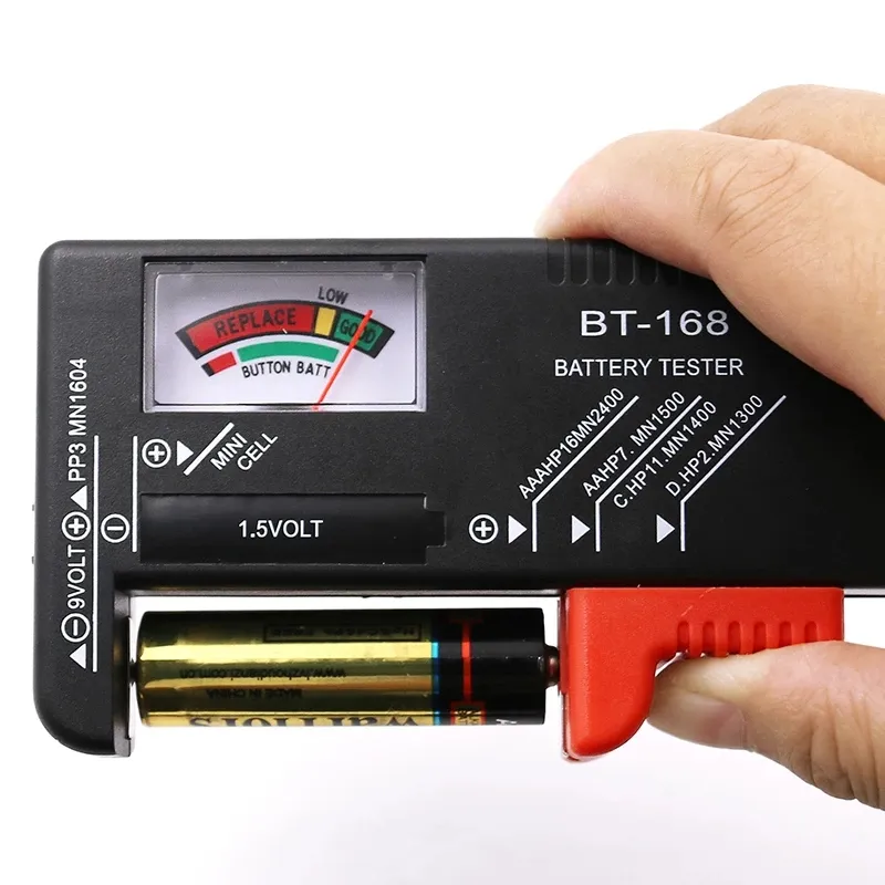 BT-168 зарядное устройство для никель-кадмиевых или никель-металл-AAA/C/D/9 В/1,5 V батареи универсальный аккумулятор таблеточного типа с кодировкой метр указывают Вольт тестер Контролер BT168 мощность