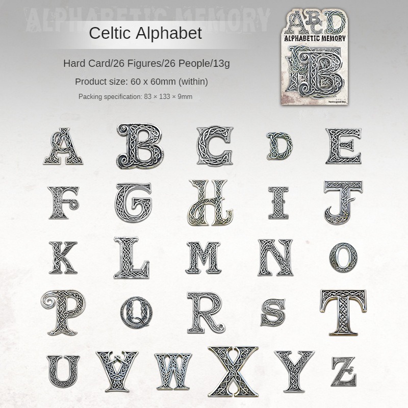 D Celt alphabet