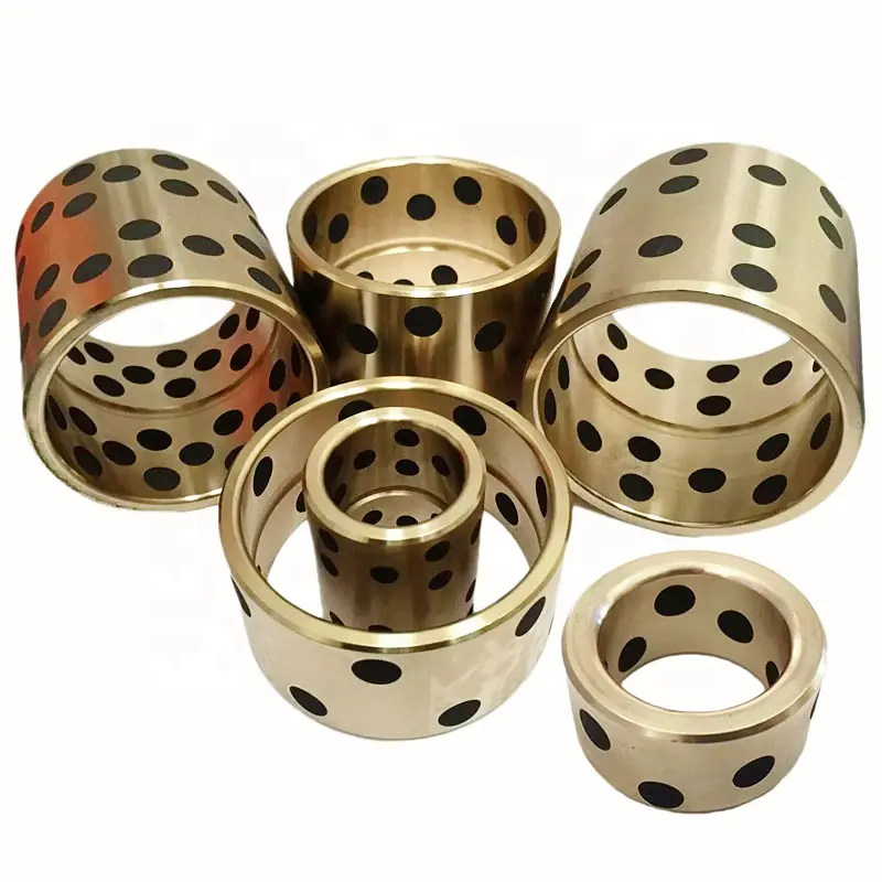 Arbusto oilite flanged jdb flange rolamento deslizante linear grafite bronze