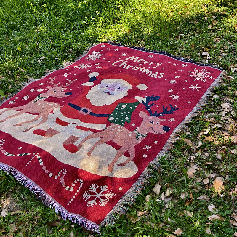 bonhomme de neige rouge et cerf