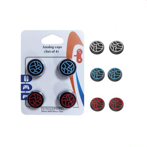 T18 <strong>Custom</strong> 5mm Anti-Slip Soft Silicone Thumbsticks <strong>PS4</strong> PS5 <strong>Controllers</strong> Slim Joystick Grip Cap Slim Texture for Xbox 360 Xbox One - Product Image 5
