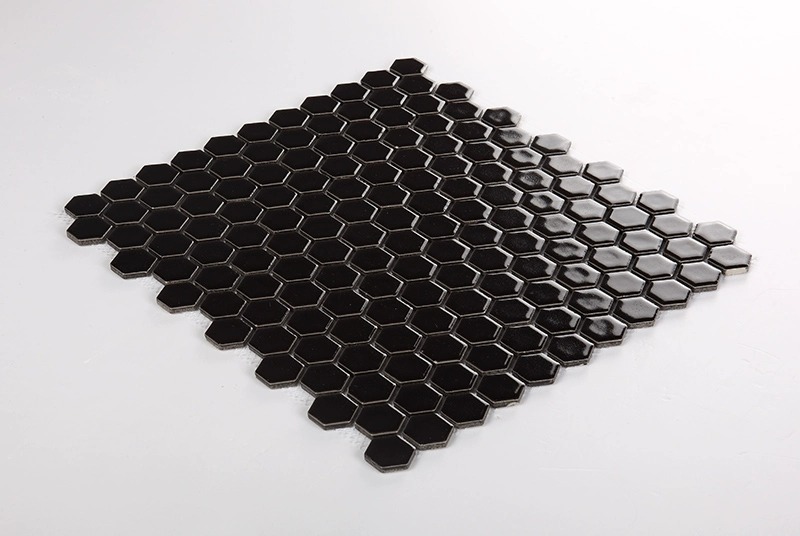 09 Black small hexagon, per square meter13Piece