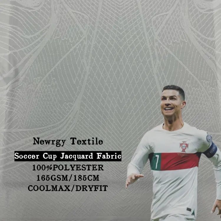 2022 dünya toptan hızlı kuru stok Lot örgü örgü kuşgözü 100 Polyester tekstil açık spor Ad NK jakarlı Tshirt kumaş