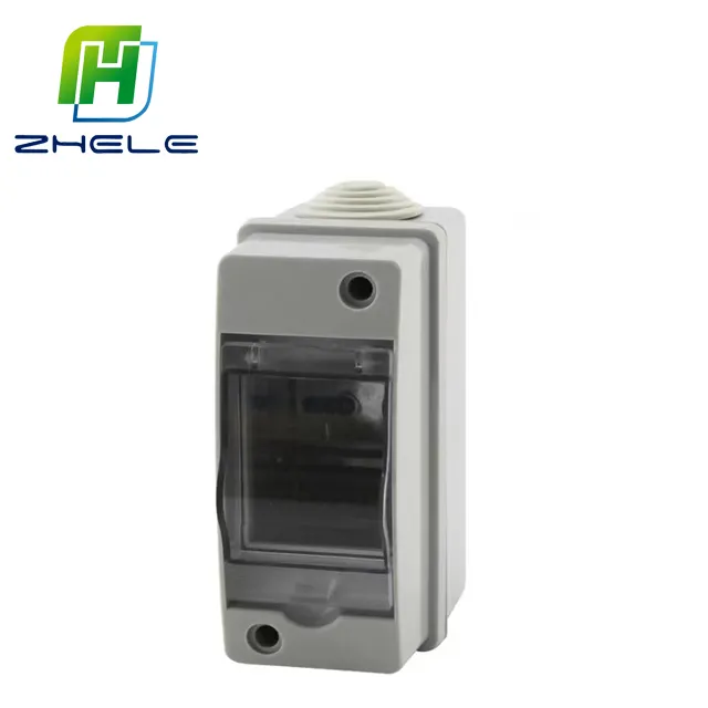 HT-2 2way 117*50*90mm Electrical Power Distribution Box ABS Enclosures PC Cover Waterproof Distribution Box Air Switch Box