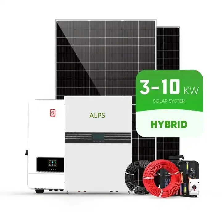 Il sistema ibrido di energia solare delle unità di accumulo della batteria solare amosolare ha istituito un sistema di pannelli solari per la tua casa