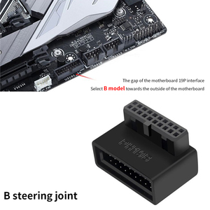 TISHRIC Desktop Computer Motherboard USB3.0 19P <strong>Socket</strong> 90 &deg; Turning Head - Product Image 6