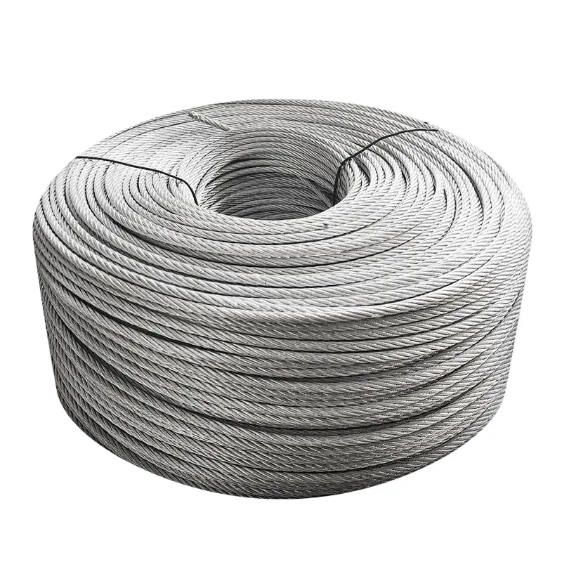 Strand de acero galvanizado de tensión posterior grado 270 utilizado en una variedad de equipos de elevación y tracción cuerda de alambre