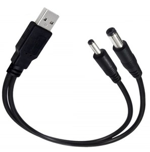 สาย USB 2-in-1เป็น DC 3.5*1.35/5.5*2.1มม. ยาว0.3ม. ทำจาก PVC มีประกัน12เดือน - Product Image 6