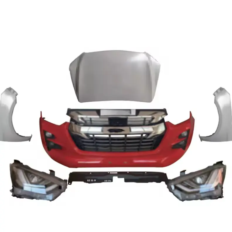 Kit de carroceria da grade do para-choque dianteiro para Isuzu D-max 2012-2015 Atualização D-max facelift 2020 2021