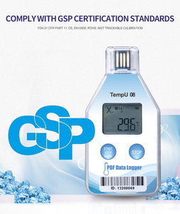 YIERYILCDディスプレイIP67レコーダー湿度USB温度データロガー果物寒冷農業製薬研究所用 - Product Image 5