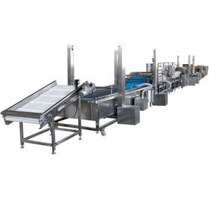 CE 1000 kg/hr Lavadora automática a presión continua Vegetal Fruta Burbuja Lavado Enjuague Secado Máquina de clasificación Línea de procesamiento - Product Image 4