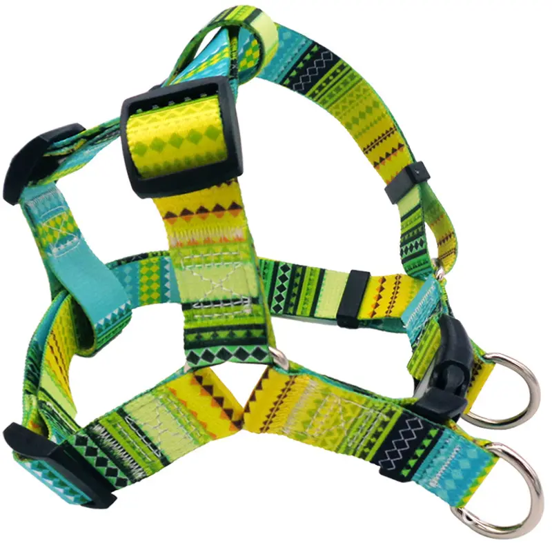 2021 Hot Selling Dog Harness Vest Pattern Waterproof Dog Harness Leash Polyester and Matching Harness