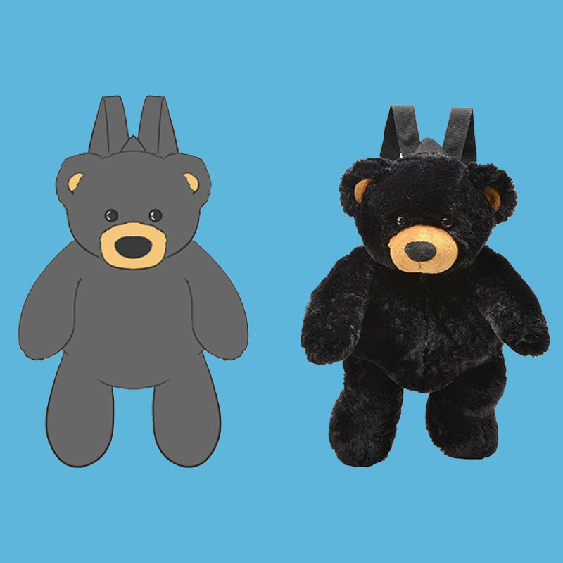 Sac en peluche personnalisé