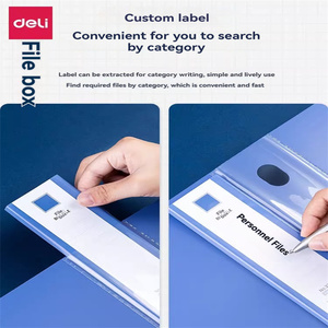 Deli 5602 <strong>File</strong> BoxA4 <strong>File</strong> Box35mm Business Blue 12 Plastic Thickened Vertical Large-capacity Foldersoffice Classification and - Product Image 6